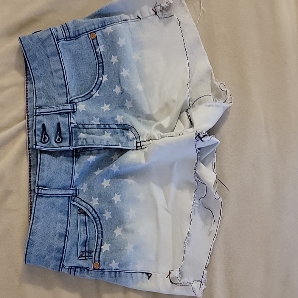Blue Jean Shorts with stars